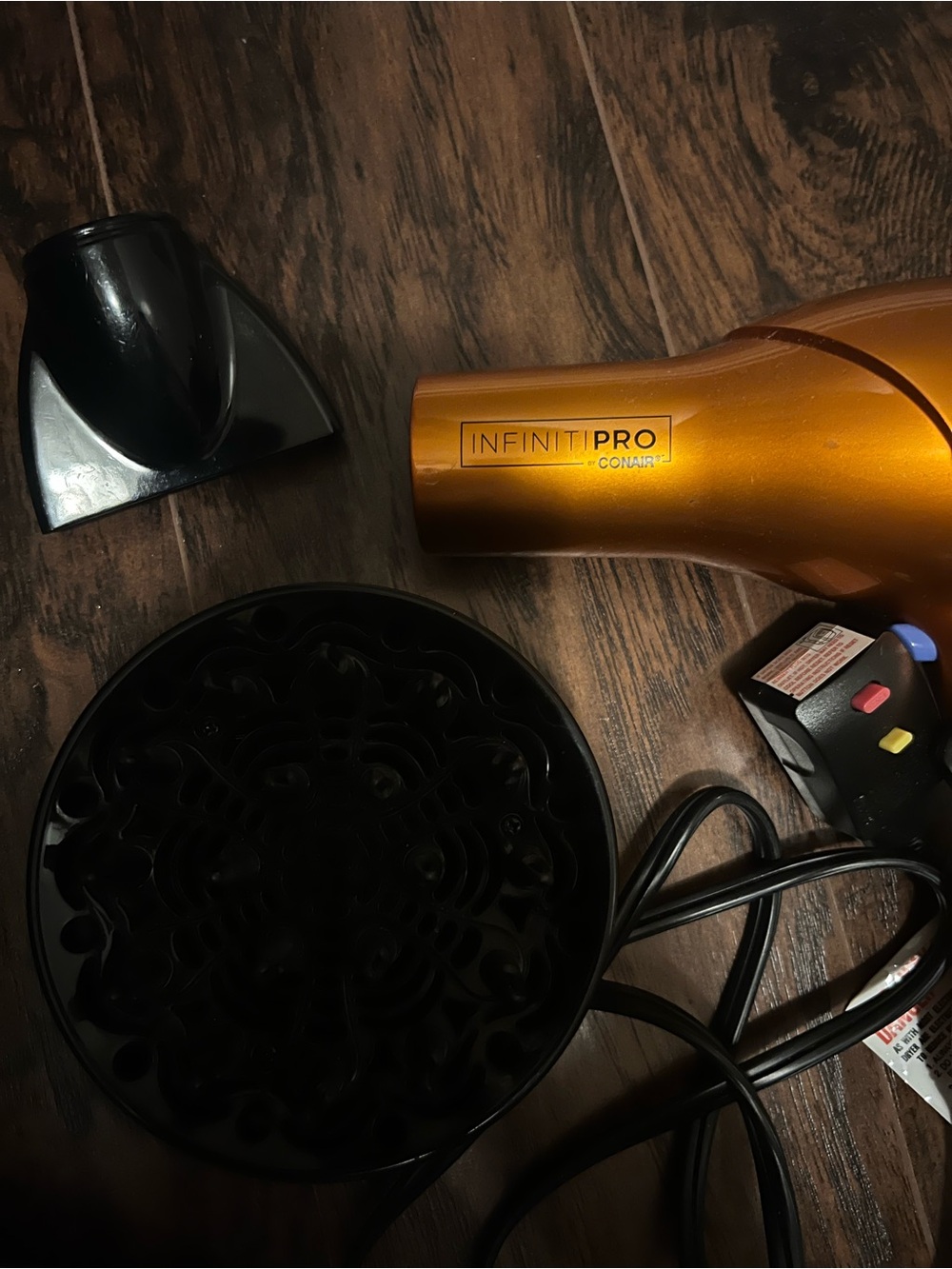 INFINITIPRO CONAIR Salon Hair Dryer with Diffuser & Concentrator